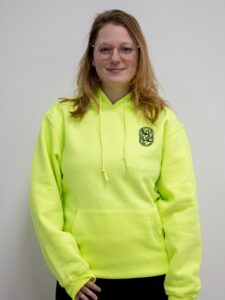 One Union Unisex Hooded Pullover Sweatshirt - Lime with Black Print - Front