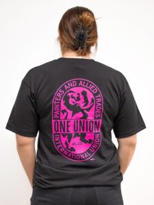 One Union Unisex Short Sleeve T-shirt - Pink Back