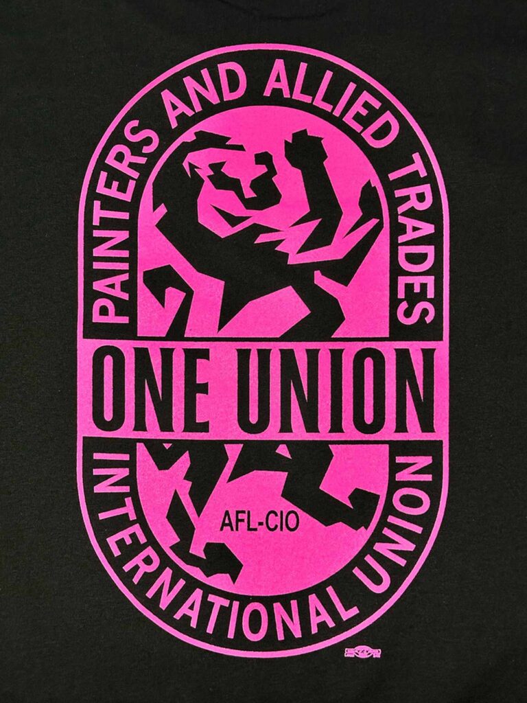One Union Unisex Short Sleeve T-shirt - Pink Logo